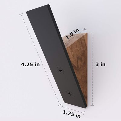 Meubelen voor woonkamer Groot aantal Voordeel Zwart Walnoothout Zwart Metalen Hoeken