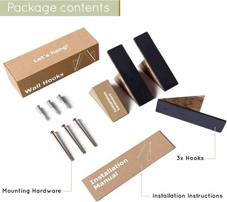 Meubelen voor woonkamer Groot aantal Voordeel Zwart Walnoothout Zwart Metalen Hoeken