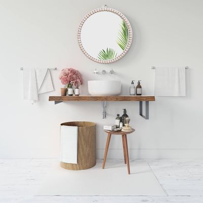 Hotel Huis Badkamer Decoratie Hout Perlen Huis Decoratieve Wand Hang voor slaapkamer Kinderkamer