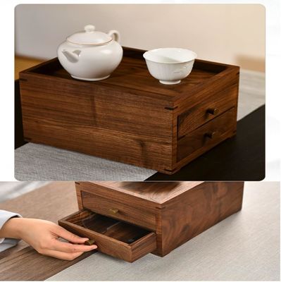 Zilkscherm gedrukte houten bureaubok met dubbele lagen laden en meer