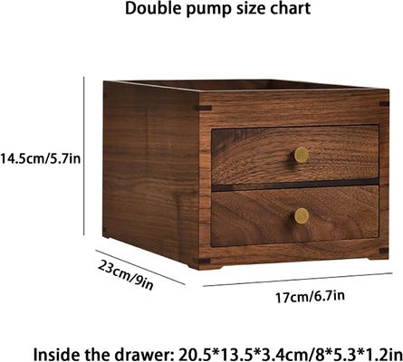 Zilkscherm gedrukte houten bureaubok met dubbele lagen laden en meer