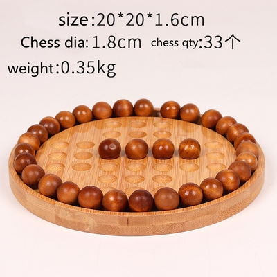 Gepersonaliseerd Logo 202407 Bamboe Eén Onafhankelijk Schaken Tafelspel voor Volwassenen en Kinderen