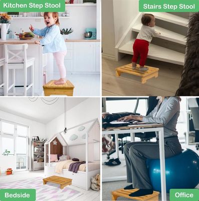 Geschenk ambachtelijke industriële massief houten voetbank perfect voor kantoor badkamer en bedden