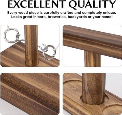 Solid Wooden Ring Hook Toss Game Populair Op maat gemaakt voor Bar's Learning Experience
