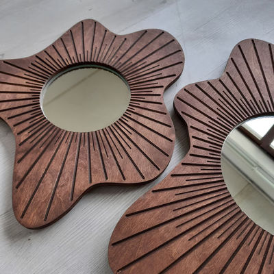 Mooie huisversiering Muurspiegel Set van 3 voor eetkamer en ingang decoratie