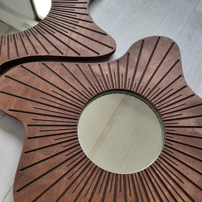 Mooie huisversiering Muurspiegel Set van 3 voor eetkamer en ingang decoratie