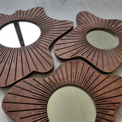 Mooie huisversiering Muurspiegel Set van 3 voor eetkamer en ingang decoratie