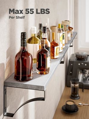 Boerderij rustieke houten drijvende planken Set van 3 voor eetkamer opslag tot 55 lbs