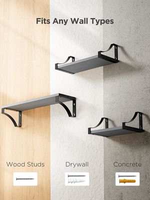 Boerderij rustieke houten drijvende planken Set van 3 voor eetkamer opslag tot 55 lbs