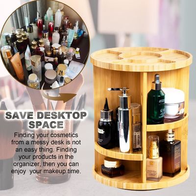 Verstelbare vanity make-up houder rek cosmetica opslag display box met aangepast logo aanvaardbaar