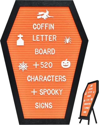 Gepersonaliseerd logo Acceptabel houten stand kist briefbord voor Halloween benodigdheden