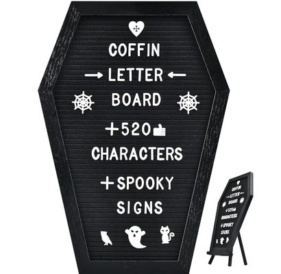 Gepersonaliseerd logo Acceptabel houten stand kist briefbord voor Halloween benodigdheden