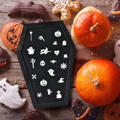 Gepersonaliseerd logo Acceptabel houten stand kist briefbord voor Halloween benodigdheden