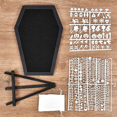 Gepersonaliseerd logo Acceptabel houten stand kist briefbord voor Halloween benodigdheden