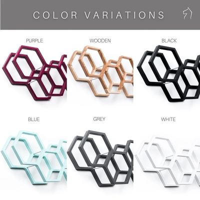 Home Meubelen Houten honingraat Wandmontage Toiletpapierhouder met weefselopslag