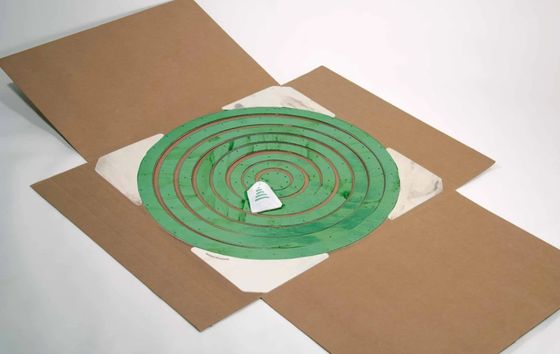 Creëer een feestelijke sfeer met onze houten Alberello kerstboom aangepaste logo