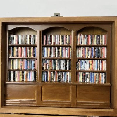 Houten Mini Book Matchbox Display Boekenplank Kas Contemporary Design voor Home Decor