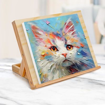 Geschenkenwinkels Commerciële Koper Verstelbare hoek Houten ijzelstenen voor het schilderen Tafelbank ijzelstenen