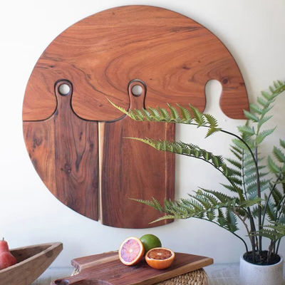 Gepersonaliseerde logo groente hakplaat in aangepaste vorm voor huishoudelijke keuken