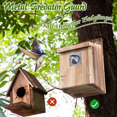 Gepersonaliseerd logo Acceptabel 2 Pack Cedar Bluebird Box Huizen voor buiten