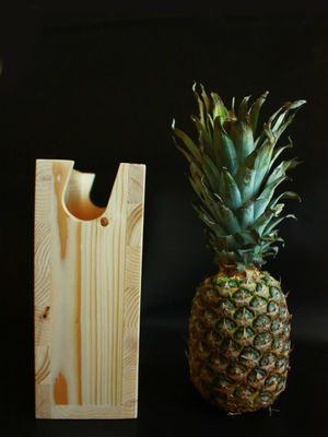 Houten fietswandhanger met aangepast logo fietshouder stand en plank