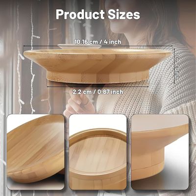 Maak uw feestje opvallen Bamboe Houten wijn glas topper voor wijnbeker kom ondergrondse