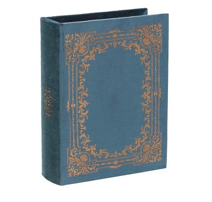 Handgemaakte houten decoratieve boekenvormige spullenbak met zijde-schermdruk/verbrand