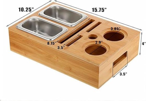 Geschenkpakket Afneembare deksel Design Cup And Drink Houder Met Snack Tray Voor Midden van de bank