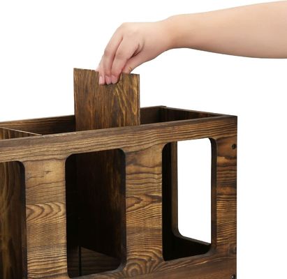 Muur gemonteerd massief gebrand hout yoga mat houder fitness gym schuim roller opslag organisator sport oefening mat rek