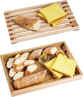 12.6"x12.6"x1.96" hakblokken Hout brood snijplank bedieningsbak voor de keuken