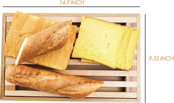 12.6"x12.6"x1.96" hakblokken Hout brood snijplank bedieningsbak voor de keuken