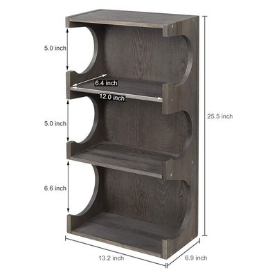 Wandgebouwde 3-laag foam roller yoga mat hangend rek met top display plank Huismeubelen