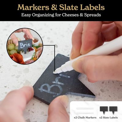 Gepersonaliseerde bamboe natuurlijke kleur kaas bord en mes Set Charcuterie Boards Gift Set