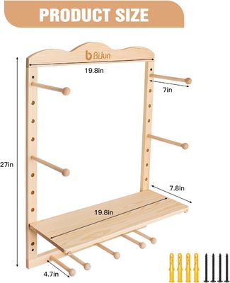 Keukenopslagrek Yoga Mat Houder Muurmontage voor Custom Size Gym Organisatie