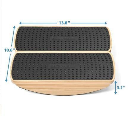 OEM ODM Acceptabele kantoor-thuis anti-slip vermoeidheid mat met houten wobble board