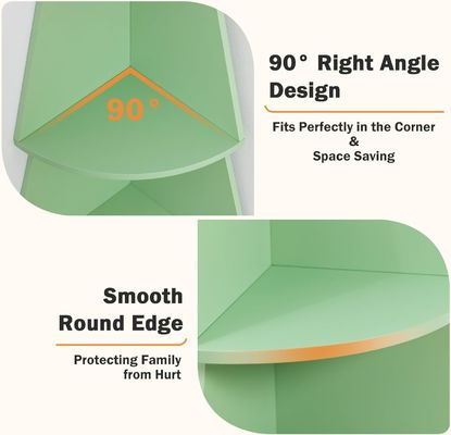 Designstijl Moderne hoge hoekschappen voor kinderen 5 tier boom boekenplank Hoek boekenplank