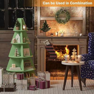 Designstijl Moderne hoge hoekschappen voor kinderen 5 tier boom boekenplank Hoek boekenplank