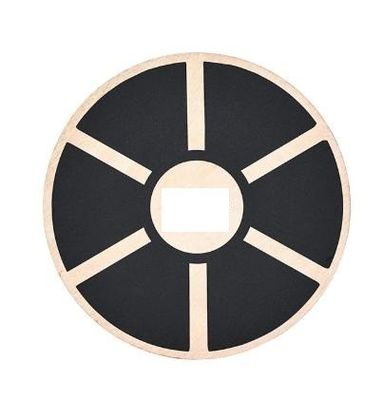 15.55 inch diameter Fitness Niet-glijdend houten wobble balansbord met 360 rotatie