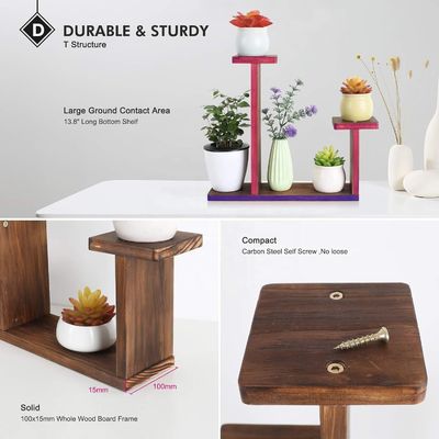 Leefruimte Display Rack voor succulente kruiden Vierkante Milieuvloerenplankhouder