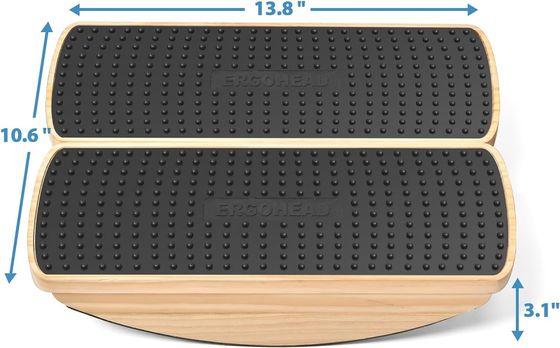 Stabiliteit Rocker Houten wobble board voor voetbalans Anti Fatigue Mat Staande bureau