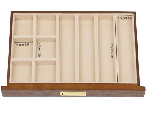 3 Tiers handgemaakte kristal slot sieraden organisator Hoes voor oorbellen Ringen halsketting horloge