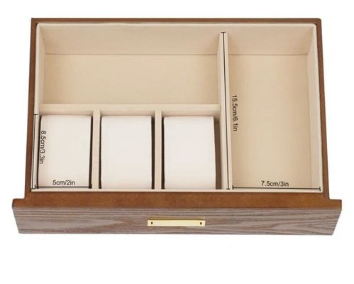 3 Tiers handgemaakte kristal slot sieraden organisator Hoes voor oorbellen Ringen halsketting horloge