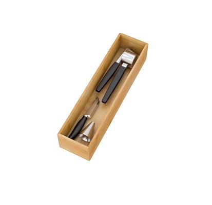 Organiseer bestek met aangepast logo Multi- Deep Drawer Dividers Houten opslagdoos