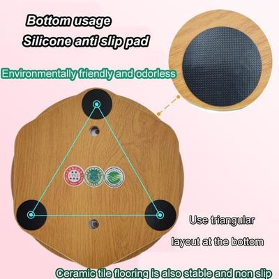 Rustieke stijl 12 inch houten balansbord Anti-Skid Dance Wobble Board voor huisversiering