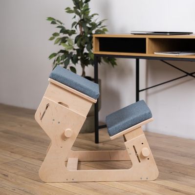 Woonkamer Houten kniestoel Verbrandd Printen Verstelbaar en Gepersonaliseerd Geschenk