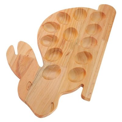 Op maat gemaakte 202407 Rabbit Tray Devilled Egg Recipes Seafood Serving Tray Home Kitchenware Houten eieren Platen