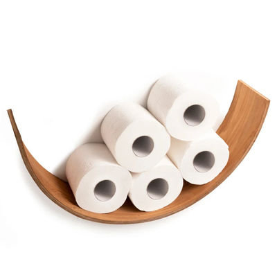 Toiletpapierhouder Houten plank WC Eiken rollen opslag Wandmontage Drijvende rollen Branden