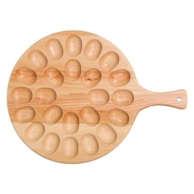 24-holes houten bak voor de opslag van keukengerei