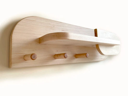 Woonkamer ingang organisator muur montage mantelrek met aangepaste logo sleutelhouder