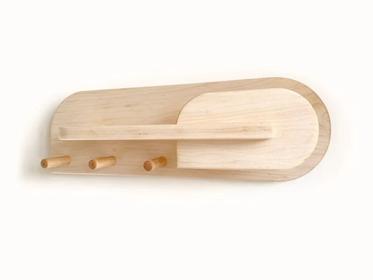 Woonkamer ingang organisator muur montage mantelrek met aangepaste logo sleutelhouder